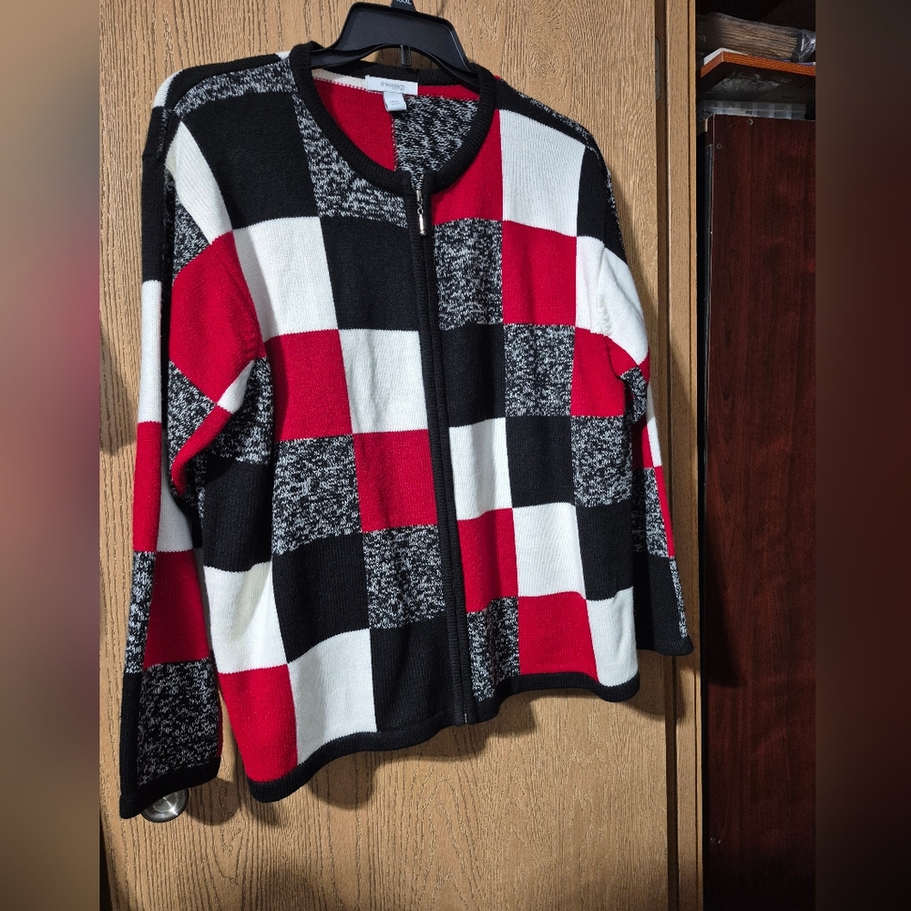 Dressbarn Zip Front Cardigan